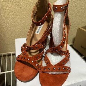 STEVE MADDEN Fara-S RUST suede sandals